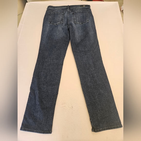 Kut From The Kloth- Pants Women's 10 Blue Denim Catherine Boyfriend 91%cotton. - Picture 2 of 9
